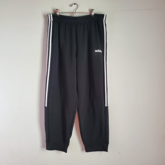 adidas Pants Adidas Sweatpants Mens Xl Black White Stripe Midweight
